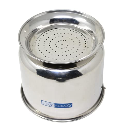 Kitchen Mart Premium Stainless Steel Starch Remover Container for Pressure Cooker (for 5 litres Cooker)