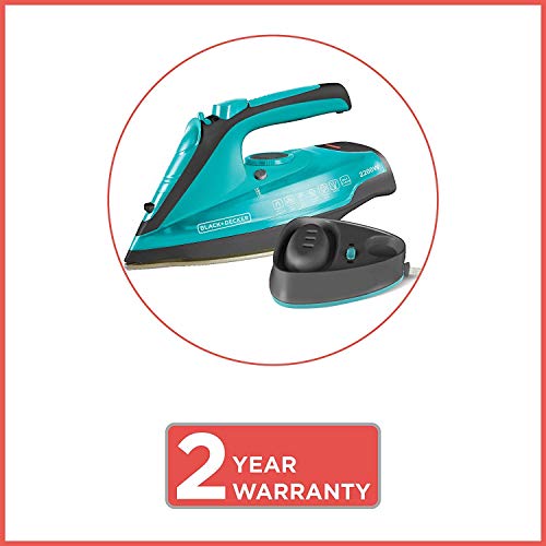 Black + Decker BD BXIR2201IN 2200-Watt Cord & Cordless Steam Iron (Green)