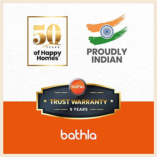 Bathla Advance 4-Step Foldable Aluminium Ladder with Sure-Hinge Technology (Orange)