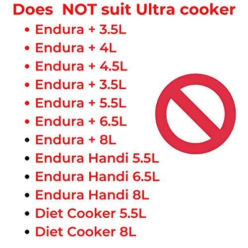 Elgi Ultra Gasket Compatible with Pressure cookers Endura Plus 2 LTR and 3Ltr and Endura Plus Handi 3Ltr - 2 pcs