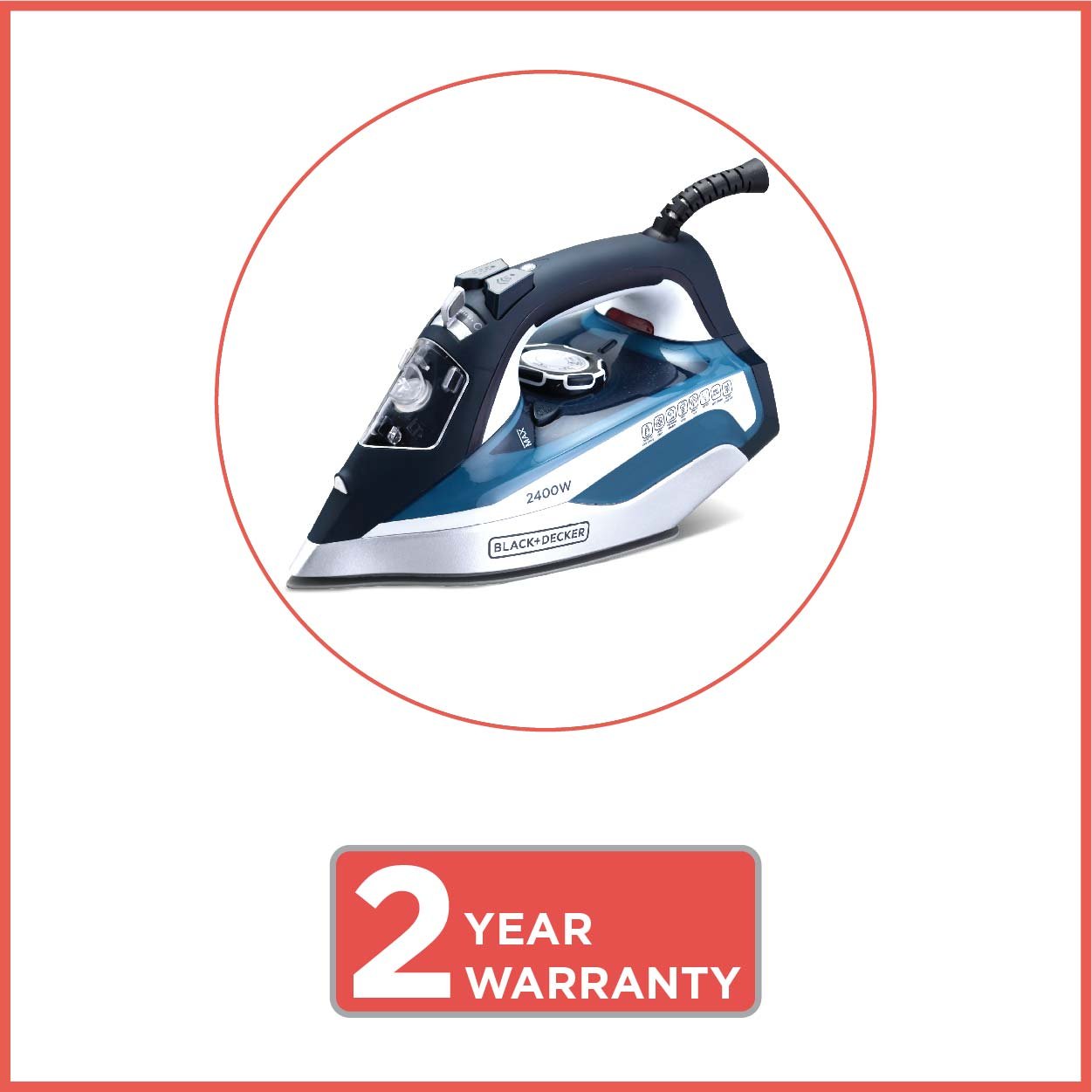 Black + Decker BD BXIR2401IN 2400-Watt Steam Iron