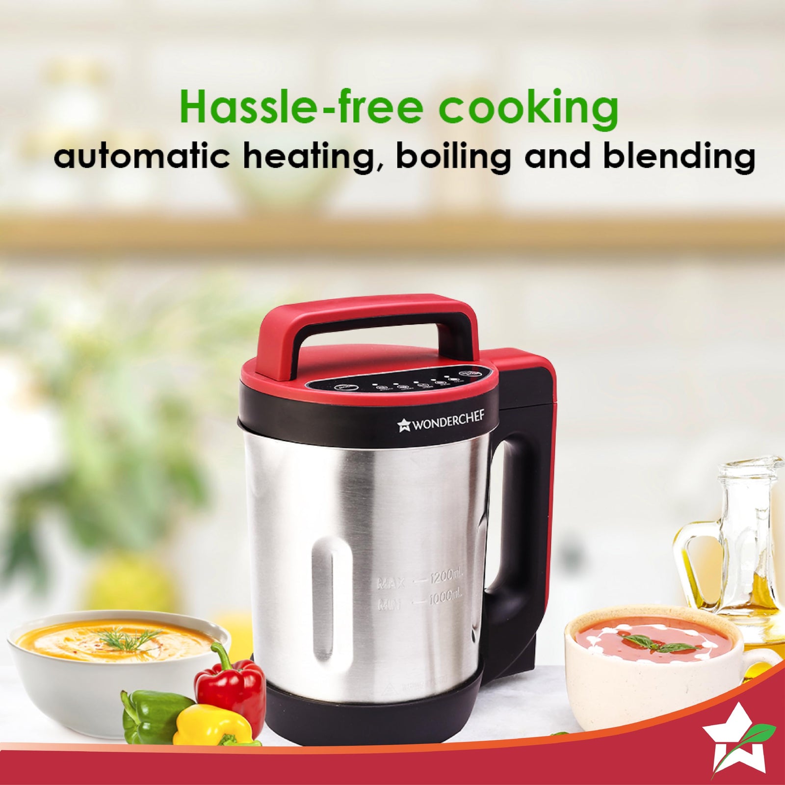 Wonderchef NEO 1L Soup Maker – Healthy Cooking Appliance