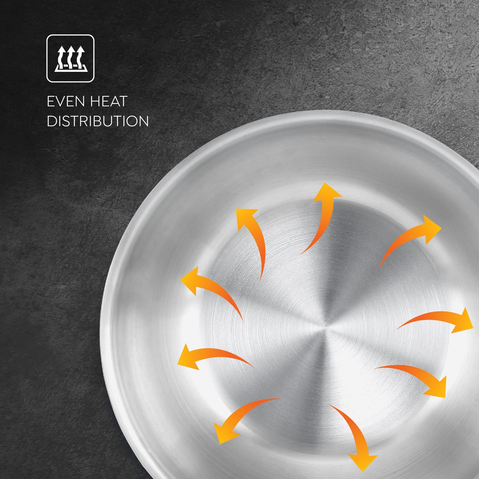 Prestige 6 PC Tri ply Tasla Kadai Set | 304 Food Grade Stainless Steel