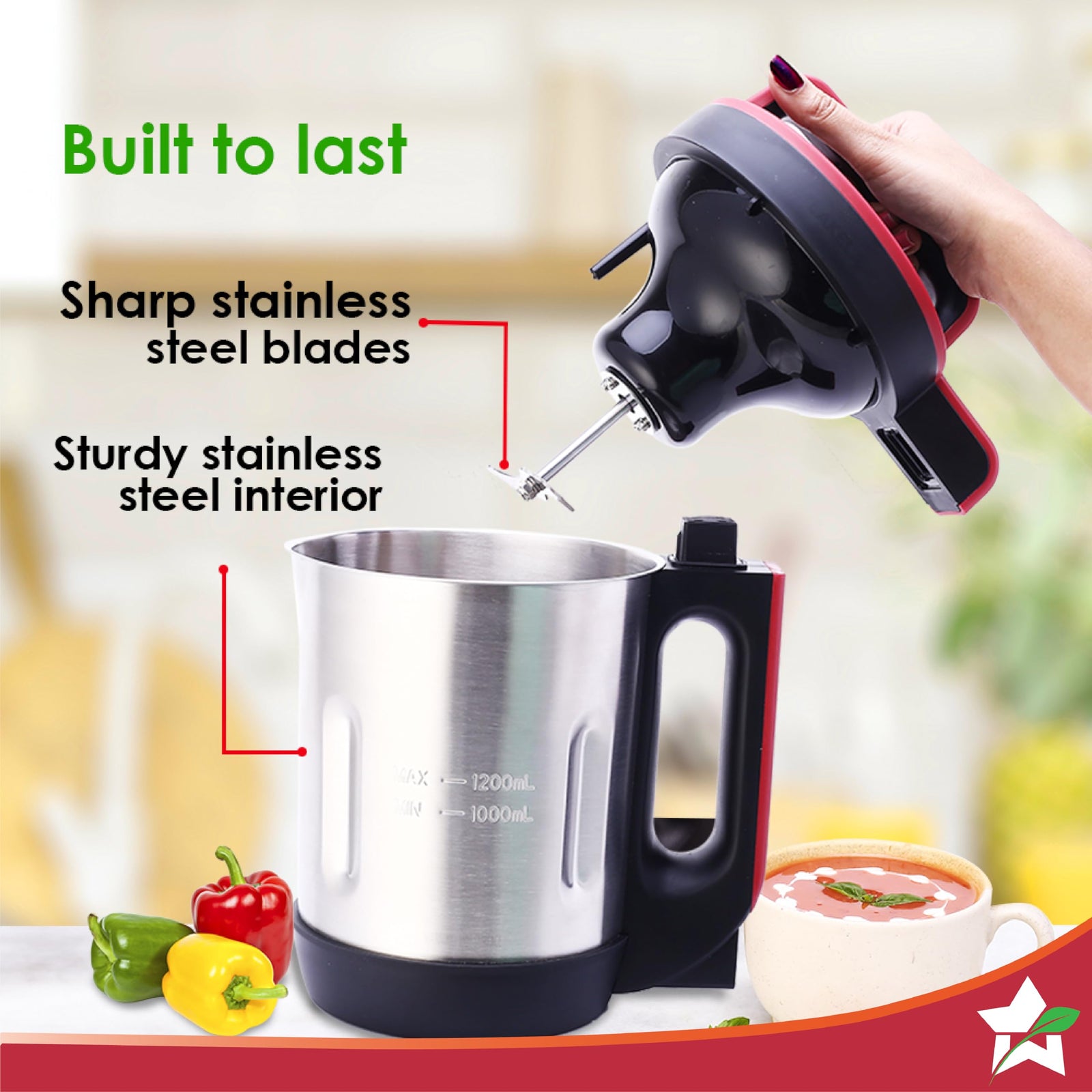Durable Stainless Steel Soup Maker – Wonderchef