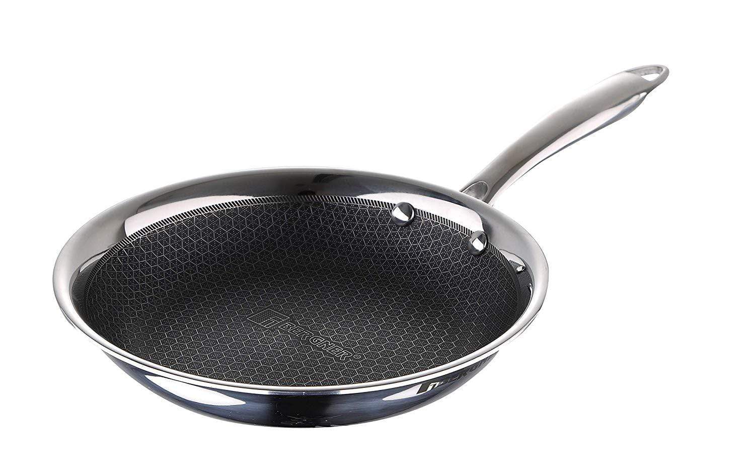 Bergner Hitech Prism Triply Stainless Steel Non Stick Frypan - KITCHEN MART