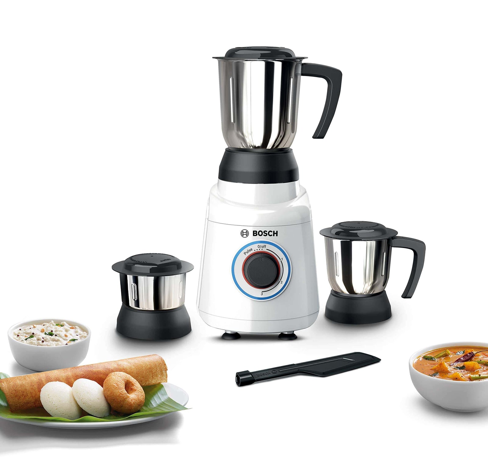 Bosch TrueMixx Joy Mixer Grinder 500 Watt, 3 Jars - MGM2130WIN - KITCHEN MART