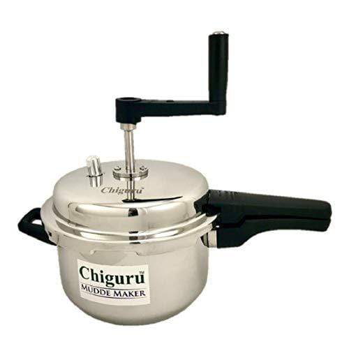 Chiguru Stainless Steel Mudde Maker; 5.5Ltrs - KITCHEN MART