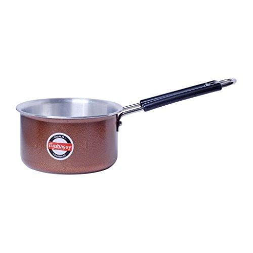 Embassy Aluminium Hammer-Tone Saucepan, 1800 ml, 18 cm, Size 12 - KITCHEN MART