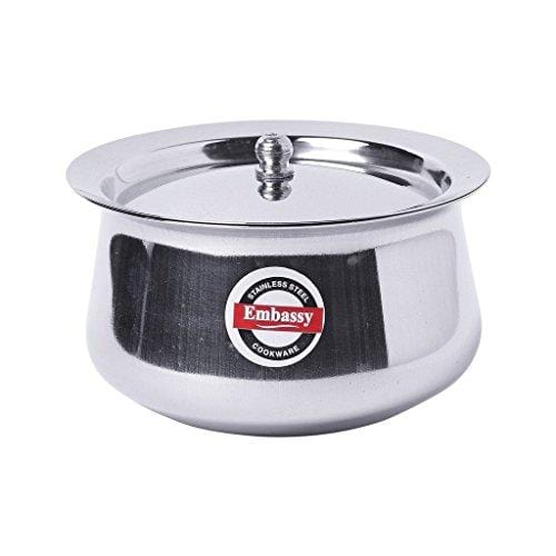 Embassy Baby Priya Handi/Dish, Size 2, 350 ml (Stainless Steel) - KITCHEN MART