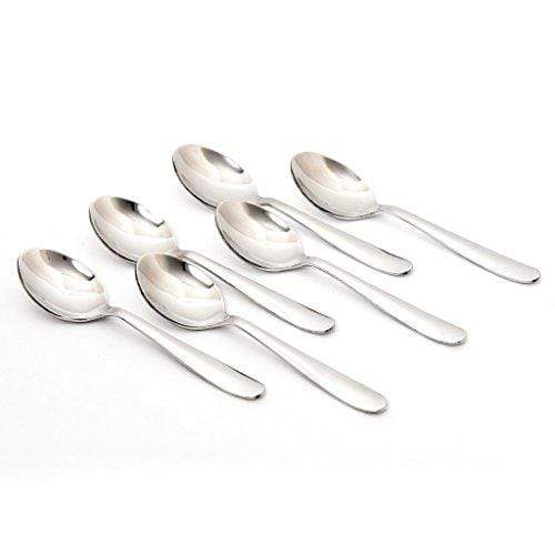 Embassy (Classic by Embassy) Tea Spoon, Pack of 6, Stainless Steel, 12.9 cm (Ajanta, 14 Gauge) - KITCHEN MART