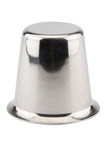 Embassy Coffee Glass/Tumbler with Dabara, Set of 6, Size 2 Dabara & Size 1 Glass - 150 ml/glass (Stainless Steel) - KITCHEN MART