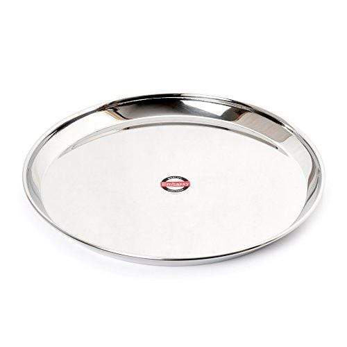 Embassy Kanchan Dinner Plate, Size 12, 27.4 cms (Pack of 6, Stainless Steel) - KITCHEN MART