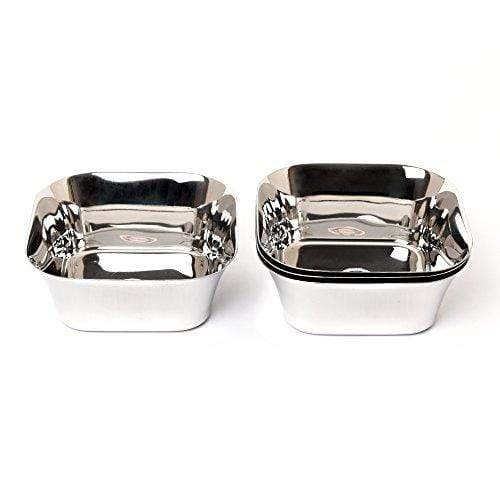 Embassy Russian Serving Bowl, Size 1, 700 ml, 15.4 cms (Pack of 4, Stainless Steel) - KITCHEN MART