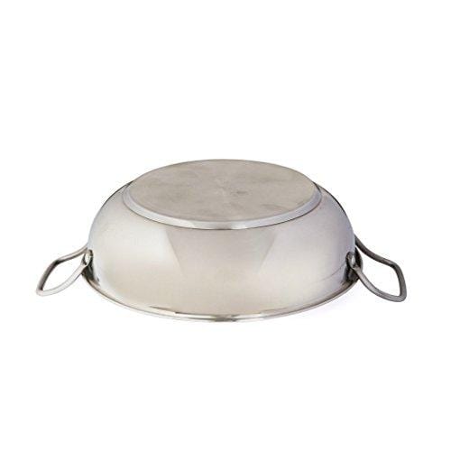 Embassy Stainless Steel Sandwich Bottom Kadhai (Size 15, 29 cms) - 3500 ml - KITCHEN MART