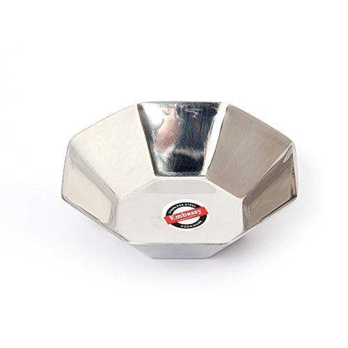 Embassy Star Curry Bowl, 200 ml, 11.2 cms (Pack of 4, Stainless Steel) - KITCHEN MART