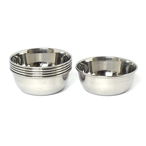 Embassy Vinod Vati/Curry Bowl, Size 2, 125 ml, 9.3 cms (Pack of 6, Stainless Steel) - KITCHEN MART
