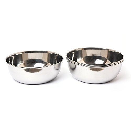 Embassy Vinod Vati / Serving Bowl, Size 12, 1800 ml, 21.6 cms (Pack of 4, Stainless Steel) - KITCHEN MART