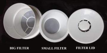 Kitchen Mart Filter Set (Big Filter, Small Filter and Fliter Lid) suitable for Preethi Coffee maker models - CM208, CM210 and CM212 only - KITCHEN MART