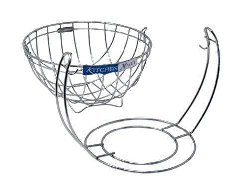 Kitchen Mart Fruit and vegetable Basket, Swing(Jula) Model, Stainless Steel (Pack of 1) - KITCHEN MART