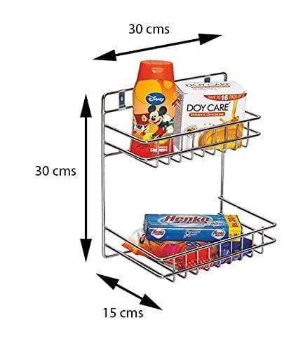 Kitchen Mart Stainless Steel Detergent Holder ( LBH: 30x15x30 cms) - KITCHEN MART