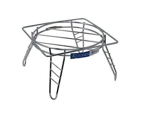 Kitchen Mart Stainless Steel Flower Pot Stand / Plant Pot Stand, Diameter: 23cms - KITCHEN MART