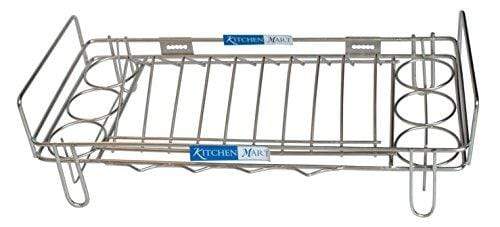 Kitchen Mart Stainless Steel Glass and plate stand (9 plate slots) - KITCHEN MART