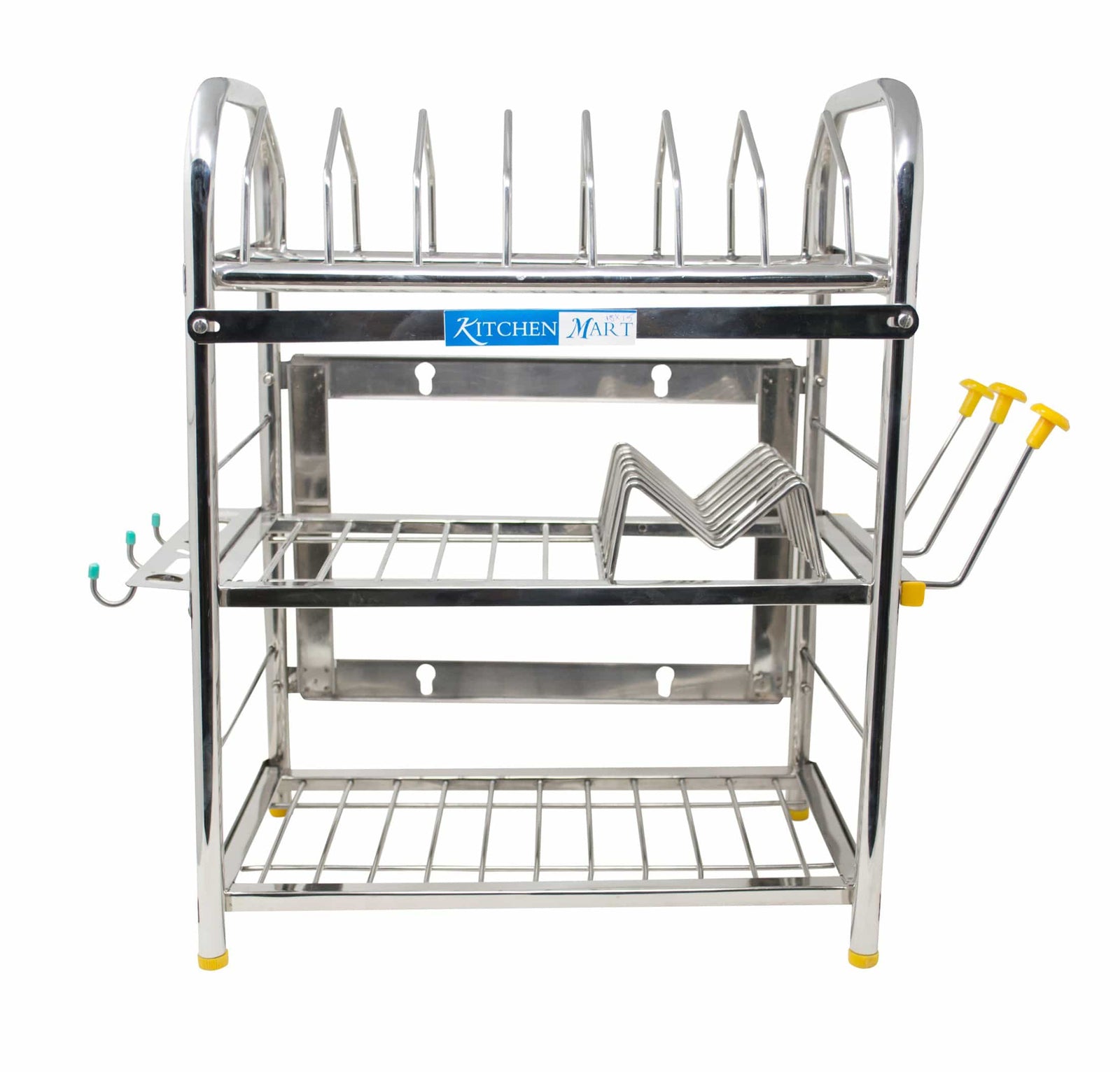 Kitchen Mart Stainless Steel Kitchen Rack (18 x 15 inch) - KITCHEN MART