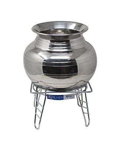 Kitchen Mart Stainless Steel Matka Stand / Plant Pot Stand, Diameter: 20cms - KITCHEN MART