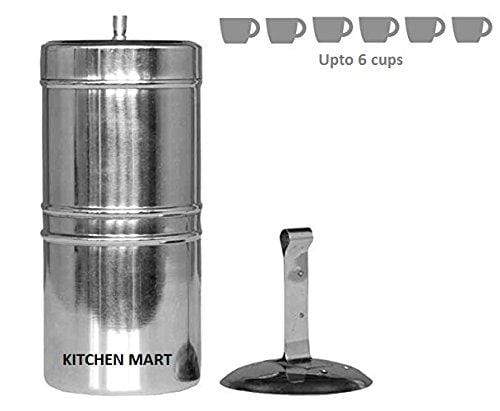 Kitchen Mart Stainless Steel South Indian Coffee Filter Size:9 (650ML) (6 cups) - KITCHEN MART