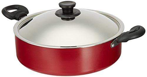 Pigeon by Stovekraft Non-Stick Biriyani Pot with Lid, 5 Litres,Red and Black - KITCHEN MART