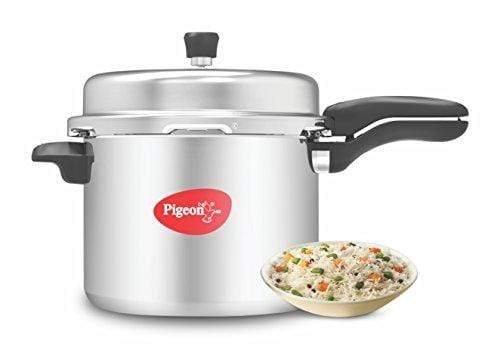 Pigeon Deluxe Aluminium Pressure Cooker, 10 Litres - KITCHEN MART