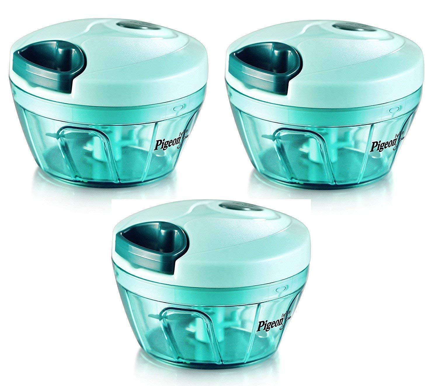 Pigeon Handy Chopper with 3 Blades, Green - KITCHEN MART