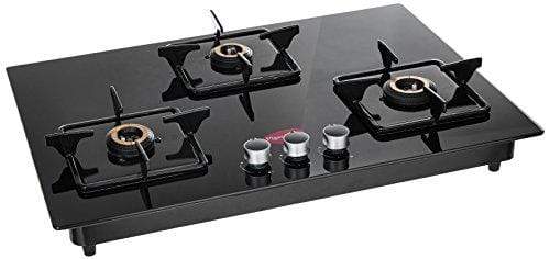 Pigeon Hobtop Stainless Steel 3 Burner Gas Stove, Black - KITCHEN MART