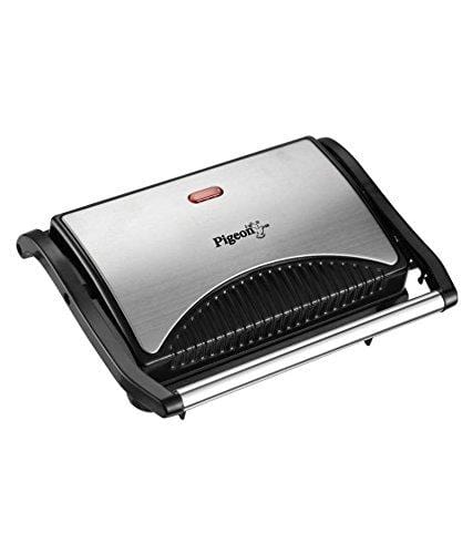 Pigeon Sandwich Griller & Pannini Maker 2 Slice 700Watts - Black - KITCHEN MART