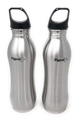 Pigeon Stainless Steel Bling Water Bottle 750ml (Set of 2) - KITCHEN MART