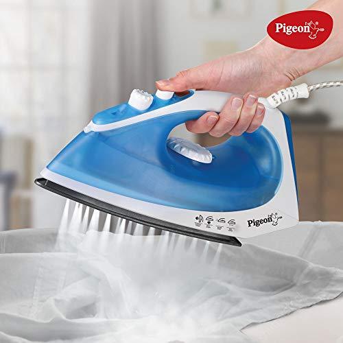 Pigeon Vigor Plus Steam Iron Press Box Electric Iron for Wrinkle Free Clothes (1600 Watt) - KITCHEN MART