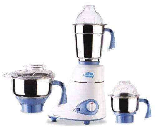 Preethi Blue Leaf Gold 750-Watt Mixer Grinder (White/Blue) - KITCHEN MART