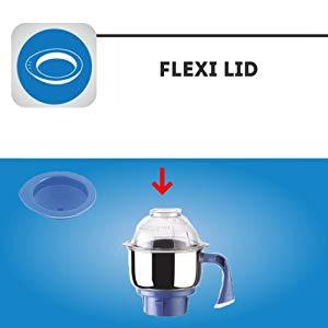 Preethi Blue Leaf Gold 750-Watt Mixer Grinder (White/Blue) - KITCHEN MART