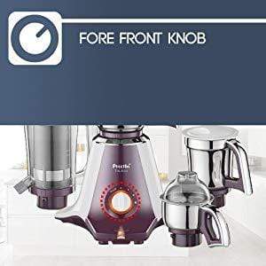 Preethi Taurus MGA-217 750-Watt Mixer Grinder with 4 Jars (White/Dark Violet) - KITCHEN MART