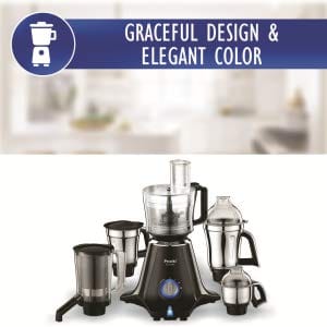 Preethi Zodiac 550-Watt Mixer Grinder with 5 Jars (110 Volts for use in USA & Canada only) - KITCHEN MART