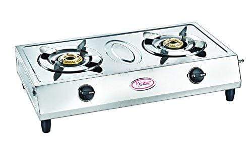 Prestige Agni Classic Stainless Steel 2 Burner Gas Stove - KITCHEN MART