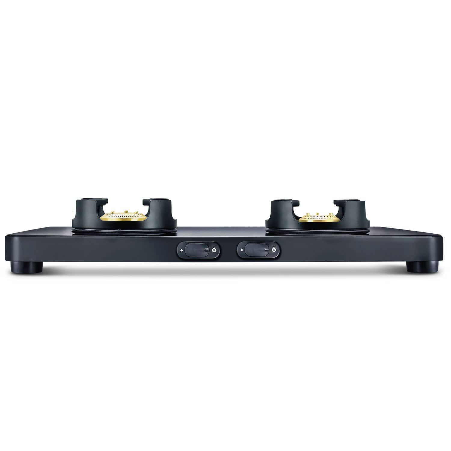 Prestige Edge 2 Burner Glass Gas Stove PEBS 02, Black (ISI Approved) - KITCHEN MART