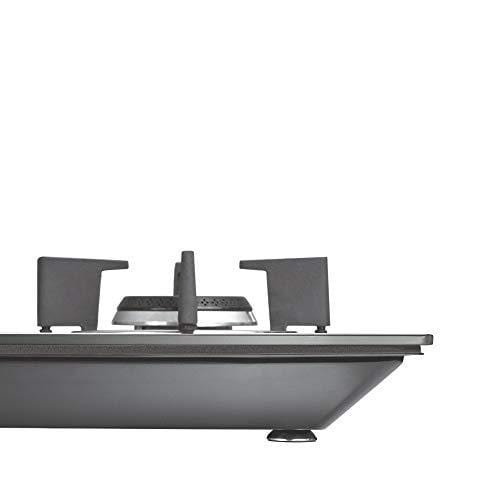 Prestige HobTOP Schott Glass Top 2 Burner Auto Ignition Gas Stove (Black and White) - KITCHEN MART