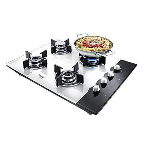 Prestige HobTOP Schott Glass Top 4 Burner Auto Ignition Gas Stove - KITCHEN MART