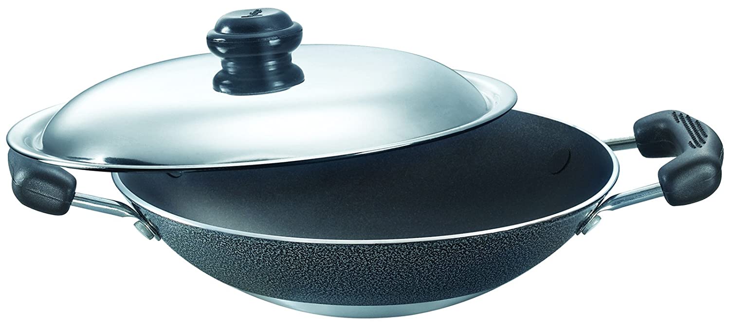 Prestige Omega Select Plus Non-Stick Deep Appachetty with Lid, 20cm (1 Litre) - KITCHEN MART
