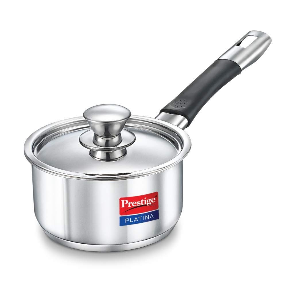 Prestige Platina Stainless Steel Casserole With Lid - KITCHEN MART