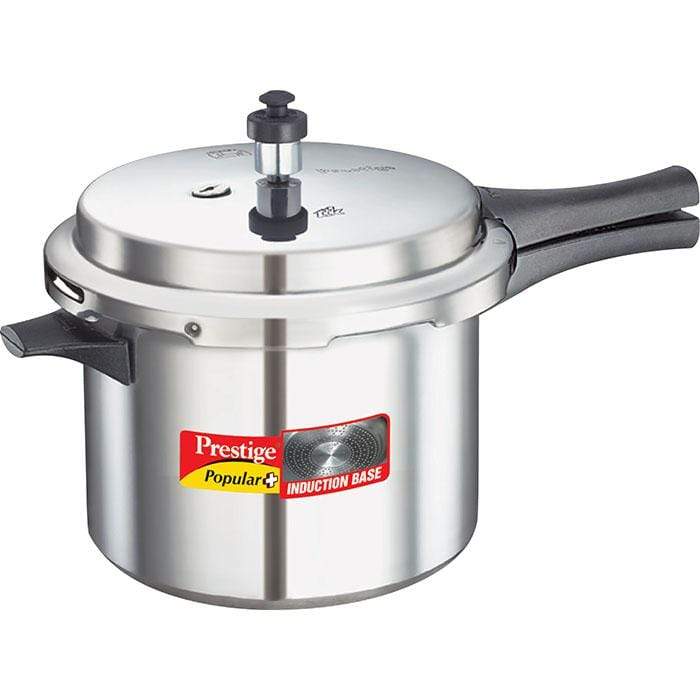 Prestige Popular Plus Induction Base Aluminium Pressure Cooker - KITCHEN MART
