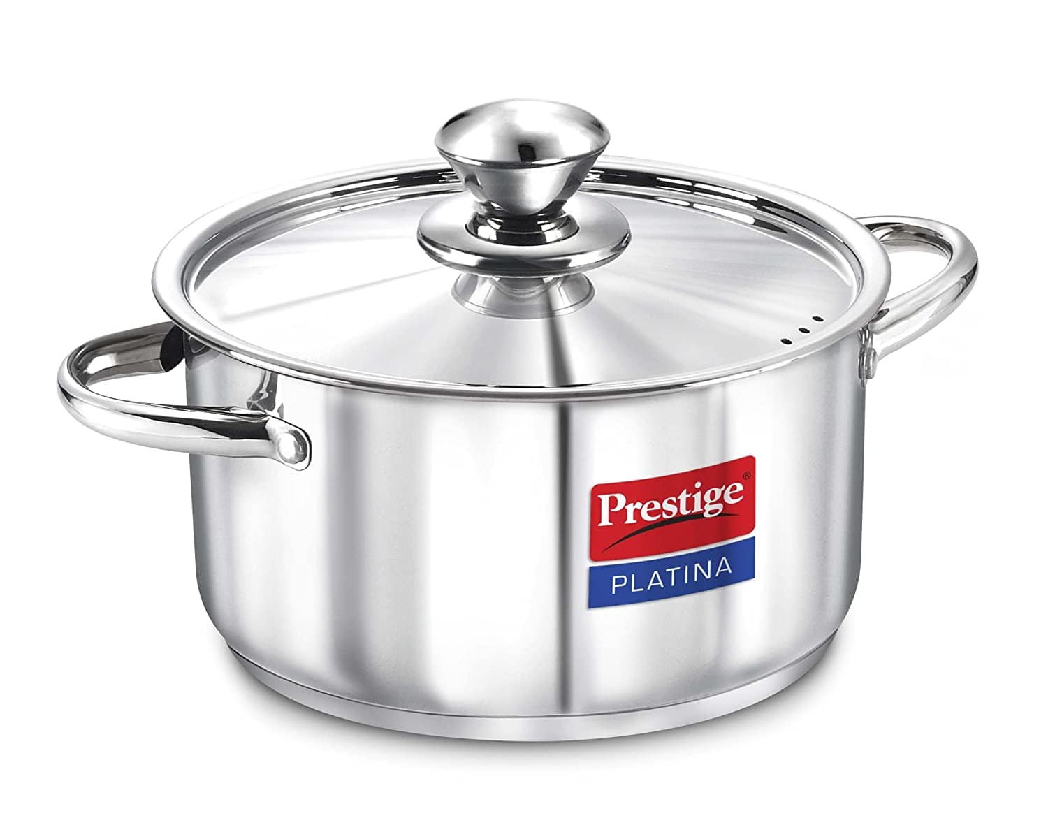 Prestige Prestige Platina Stainless Steel Casserole With Lid - KITCHEN MART