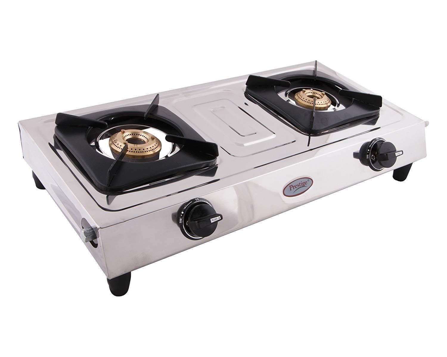 Prestige Star Stainless Steel 2 Burner Gas Stove - KITCHEN MART