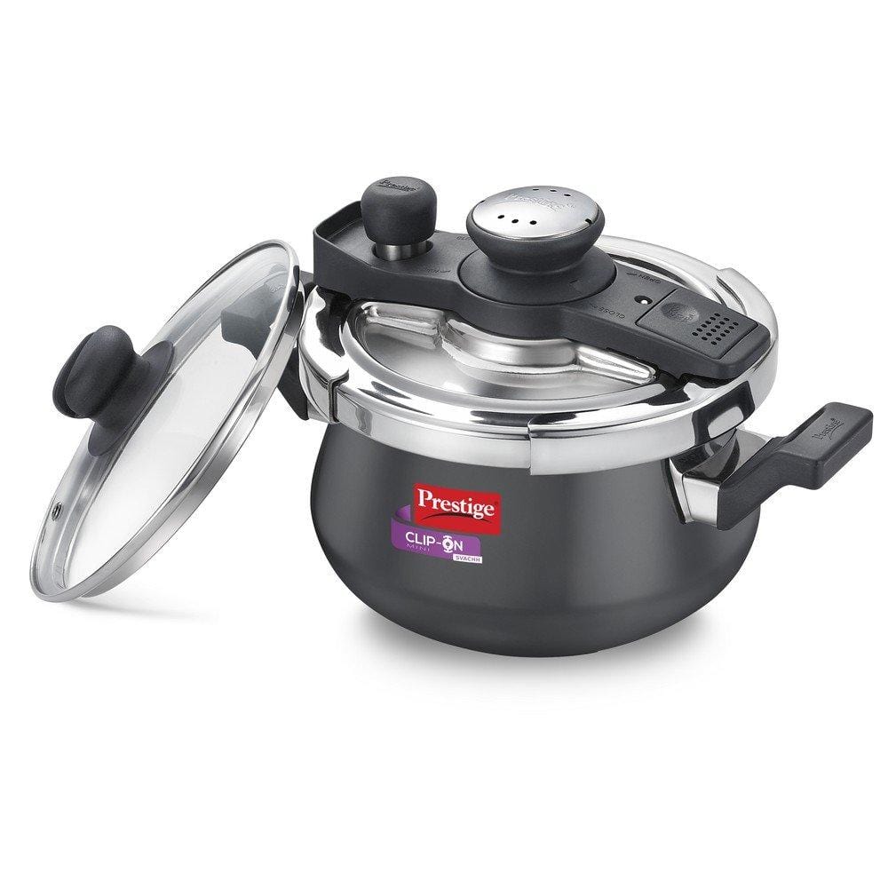 Prestige Svachh Clip-on Mini Hard Anadoised 3 Litre Pressure Handi - KITCHEN MART